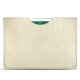 Funda de piel Apple iPad 9.7" (2018) - Crocodile milk