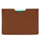 Apple iPad 9.7" (2018) leather pouch - Marron PU