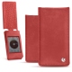レザーケース Cowon Plenue J - Cerise vintage ( Pantone 185C ) 