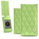Custodia in pelle Cowon Plenue J - Vert olive - Couture ( Nappa - Pantone 578U ) 