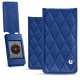 Cowon Plenue J leather case - Bleu océan - Couture ( Nappa - Pantone 293C ) 