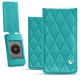 Cowon Plenue J leather case - Bleu fluo - Couture
