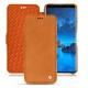 Samsung Galaxy S9 leather case - Mandarine vintage ( Pantone 165C ) 