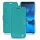 Housse cuir Samsung Galaxy S9 - Bleu fluo