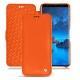 Housse cuir Samsung Galaxy S9 - Orange fluo