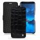 Samsung Galaxy S9 leather case - Crocodile nero