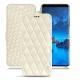 Custodia in pelle Samsung Galaxy S9 - Blanc - Couture ( Bologna - White ) 