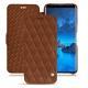 Capa em pele Samsung Galaxy S9 - Marron - Couture ( Nappa - Pantone 1615C ) 