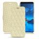 Samsung Galaxy S9 leather case - Ivoire - Couture ( Sleek P C12 - White ) 