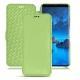 가죽 커버 Samsung Galaxy S9 - Vert olive PU