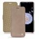 Samsung Galaxy S9+ leather case - Taupe vintage ( Pantone 7530C ) 