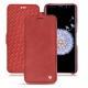 Housse cuir Samsung Galaxy S9+ - Cerise vintage ( Pantone 185C ) 