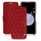 Samsung Galaxy S9+ leather case - Rouge - Couture ( Nappa - Pantone 199C ) 