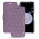 Housse cuir Samsung Galaxy S9+ - Lilas - Couture ( Nappa - Pantone 2645U ) 