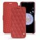 Housse cuir Samsung Galaxy S9+ - Cerise vintage - Couture