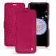 Samsung Galaxy S9+ leather case - Rose fluo