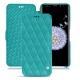 Lederschutzhülle Samsung Galaxy S9+ - Bleu fluo - Couture