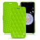 Housse cuir Samsung Galaxy S9+ - Vert fluo - Couture