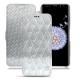 Samsung Galaxy S9+ leather case - Platinium - Couture
