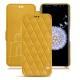Samsung Galaxy S9+ leather case - Jaune soulèu - Couture