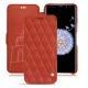 Custodia in pelle Samsung Galaxy S9+ - Arange clouquié - Couture