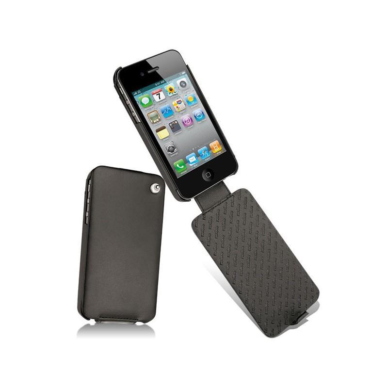 Housse cuir Apple iPhone 4 - Noir ( Nappa - Black ) 