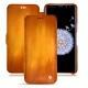 Samsung Galaxy S9+ leather case - Orange Patine