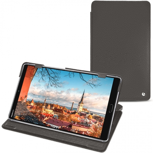 Capa em pele Huawei MediaPad M5 8Anthracite ( Pantone #41403c ) 