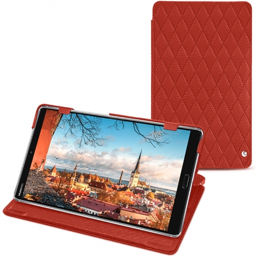 Capa em pele Huawei MediaPad M5 8Papaye - Couture ( Pantone #b54317 ) 
