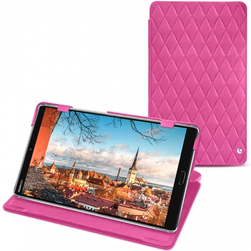 Custodia in pelle Huawei MediaPad M5 8Rose BB - Couture ( Pantone #DB599F )