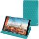 Housse cuir Huawei MediaPad M5 8 - Bleu fluo - Couture
