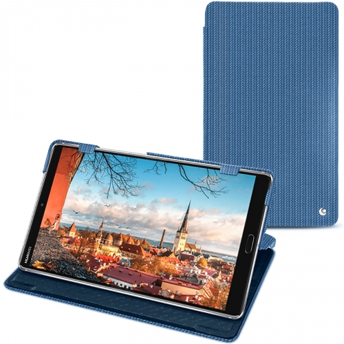 Capa em pele Huawei MediaPad M5 8Abaca ishia ( Pantone #395775 ) 