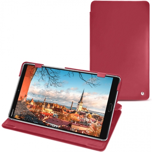 가죽 커버 Huawei MediaPad M5 8Rouge passion ( Pantone #a6192e ) 
