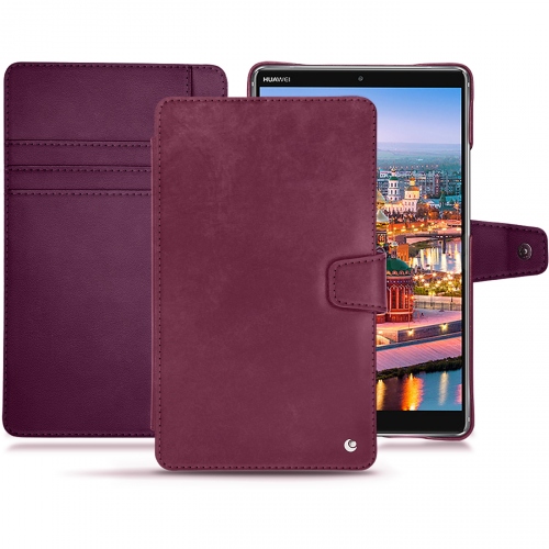 Lederschutzhülle Huawei MediaPad M5 8Prune vintage ( Pantone #612434 ) 