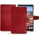 Funda de piel Huawei MediaPad M5 8 - Rouge - Couture ( Nappa - Pantone 199C ) 