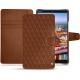 Lederschutzhülle Huawei MediaPad M5 8 - Marron - Couture ( Nappa - Pantone 1615C ) 