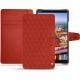 Housse cuir Huawei MediaPad M5 8 - Papaye - Couture ( Pantone 180C ) 