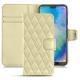 硬质真皮保护套 Huawei P20 Lite - Beige - Couture ( Nappa - Pantone 7502C ) 