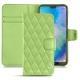 硬质真皮保护套 Huawei P20 Lite - Vert olive - Couture ( Nappa - Pantone 578U ) 