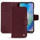 Huawei P20 Lite leather case - Lie de vin ( Pantone 5115C ) 