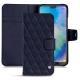Housse cuir Huawei P20 Lite - Cobalt - Couture ( Pantone 2766C ) 