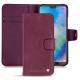 Huawei P20 Lite leather case - Prune vintage ( Pantone 512C ) 
