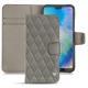Housse cuir Huawei P20 Lite - Acier vintage - Couture