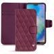 Capa em pele Huawei P20 Lite - Prune vintage - Couture