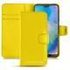 硬质真皮保护套 Huawei P20 Lite - Jaune fluo