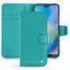 Huawei P20 Lite leather case - Bleu fluo