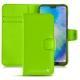 Huawei P20 Lite leather case - Vert fluo