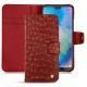 Custodia in pelle Huawei P20 Lite - Autruche ciliegia