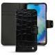 Huawei P20 Lite leather case - Crocodile nero