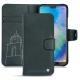 Huawei P20 Lite leather case - Blu marino